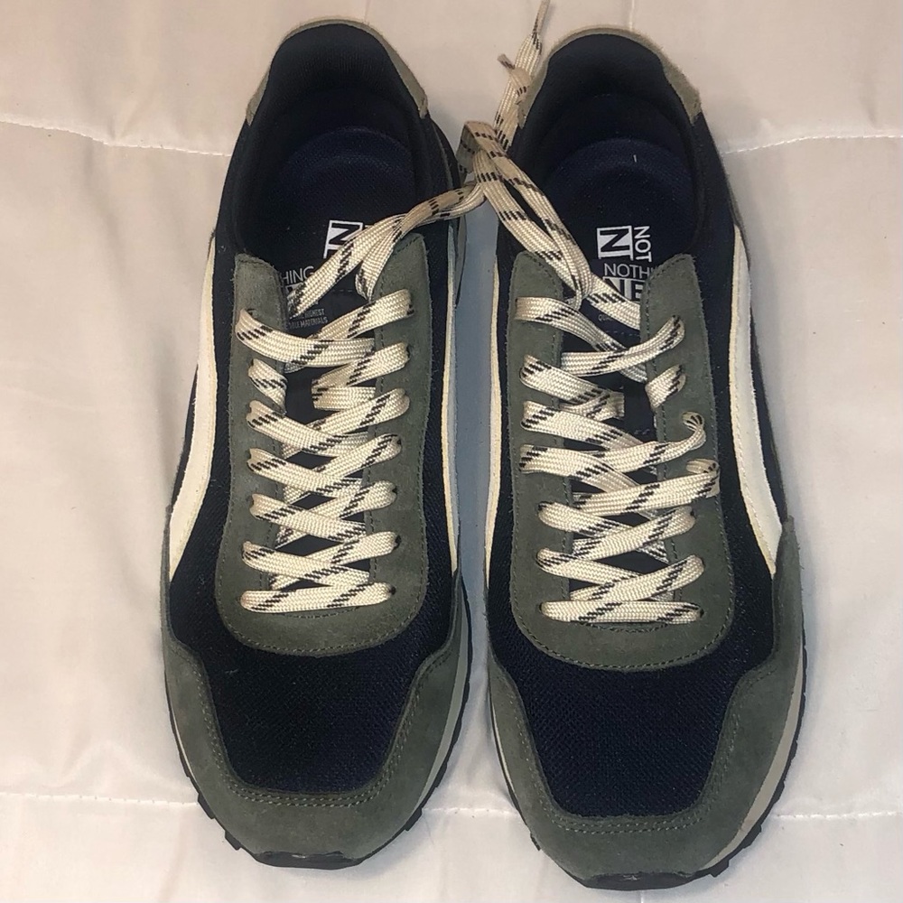 Nothing New Navy & Olive Green Men's Sneakers